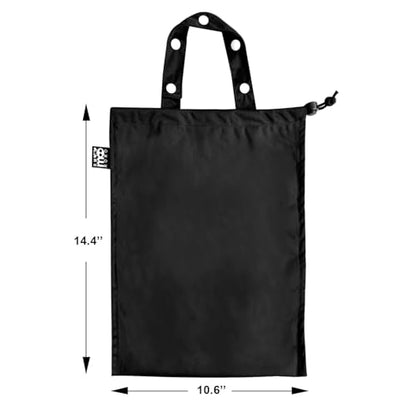 Cute Hanging Car Trash Garbage Bag 100% Leakproof Waterproof Multipurpose for Car Back Front Seat Console with Hanging Strap (Black) - color: Black
