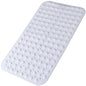 Bathtub and Shower Mats, 28 x 15 Inch Non-Slip Bath Mat, Machine Washable Bath Tub Mat with Suction Cups & Drain Holes for Bathroom, Beige - color: White, size: 28" x 15" (Rectangular)