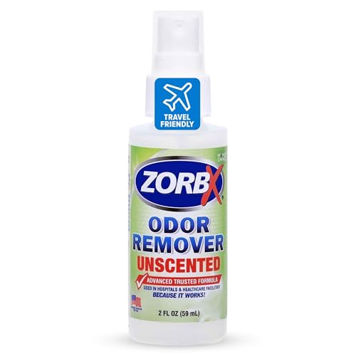 ZORBX Unscented Odor Eliminator for Strong Odor 2 Fl Oz, Pack of 1 - Used in Hospitals & Healthcare Facilities - Advanced Formula, Fast-Acting Odor Remover Spray for Dog, Cat, House & Carpet - size: 2 Fl Oz (Pack of 1)