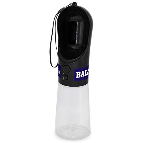 Dog Water Bottle. NFL Baltimore Ravens PET Water Bottle. Best Cat Water Bottle. Water Fountain Dispenser for Dogs & Cats. - color: Baltimore Ravens