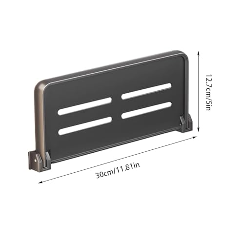 LAFANDE RV Aluminum Foldable Shelf- Hidden, Wall-Mounted Folding Shelves, RV Fold-Down Storage Panel, Space-Efficient Versatile Floating Storage for RVs, Campers, Bedrooms and Kitchens