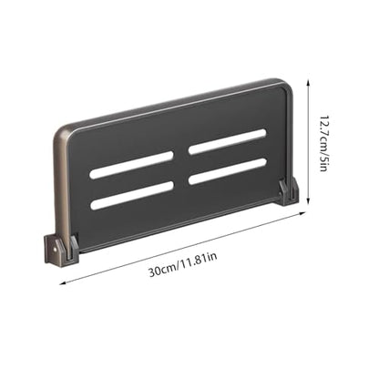LAFANDE RV Aluminum Foldable Shelf- Hidden, Wall-Mounted Folding Shelves, RV Fold-Down Storage Panel, Space-Efficient Versatile Floating Storage for RVs, Campers, Bedrooms and Kitchens