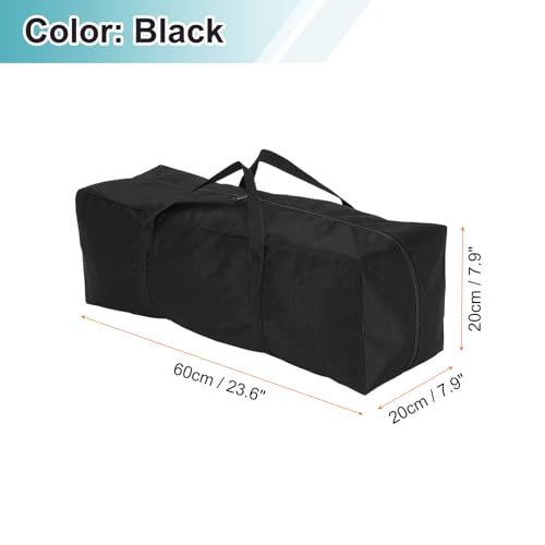 HARFINGTON 2pcs Camping Chair Replacement Bag 23.6" x 7.9" Folding Chair Carry Bag Oxford Cloth Storage Tent Bag with Handle Strap for Travel Outdoor Camping Sports, Black - size: 23.6" x 7.9"
