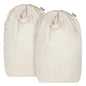 Canvas Laundry Bags with Handles & Square Base13.8"Wx13.8"Dx27.6"H, Large Heavy Duty Laundry Hamper Bag, College Dorm Washable Drawstring Canvas Dirty Clothes Sack (Beige,2 Pack) - color: Beige 2-Pack | Square Base, size: 13.8"Wx13.8"Depthx27.6"H