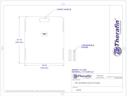 Pet Barrier 1-Panel Add-On ONLY - size: 1 Panel (Add-on)