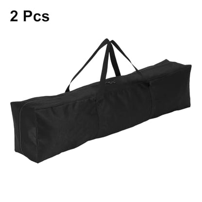 HARFINGTON 2pcs Camping Chair Replacement Bag 33.5" x 5.9" Folding Chair Carry Bag Oxford Cloth Storage Tent Bag with Handle Strap for Travel Outdoor Camping Sports, Black - size: 33.5" x 5.9"