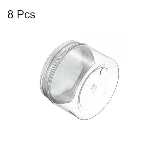 HARFINGTON 8 Pcs Empty Scent Beads Storage Container 4oz/120ml Air Freshener Tins Round Refillable Spice Containers Plastic Jars Sample for Travel Storage - size: 120ml