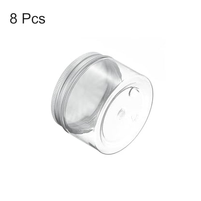HARFINGTON 8 Pcs Empty Scent Beads Storage Container 4oz/120ml Air Freshener Tins Round Refillable Spice Containers Plastic Jars Sample for Travel Storage - size: 120ml