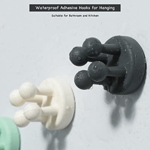 iBetterLife Adhesive Silicone Toothbrush Holder - 6Pcs Multi-Function Waterproof Wall Mounted Single Hook for Hanging Tooth Brushing, Utility Plug Holder for Bathroom Kitchen Living Room Office, Green - color: Green