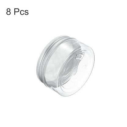 HARFINGTON 8 Pcs Empty Scent Beads Storage Container 3oz/80ml Air Freshener Tins Round Refillable Spice Containers Plastic Jars Sample for Travel Storage - size: 80ml