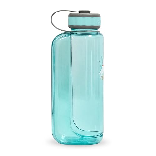 OllyDog OllyBottle Tritan Water Bottle with Detachable Dog Bowl | BPA Free Leakproof | 34oz | Share Water with Your Dog | Hiking Travel Camping (1L, Aqua Blue) - color: Aqua Blue, size: 1L