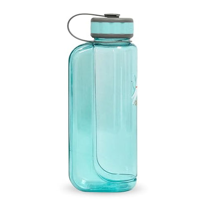 OllyDog OllyBottle Tritan Water Bottle with Detachable Dog Bowl | BPA Free Leakproof | 34oz | Share Water with Your Dog | Hiking Travel Camping (1L, Aqua Blue) - color: Aqua Blue, size: 1L