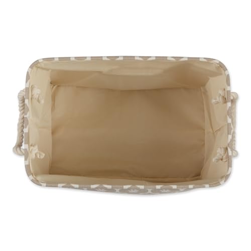 Bone Dry 6192 Pet Storage Collection Lattice Paw Print, Medium Rectangle, Stone - color: Stone, size: Medium Rectangle
