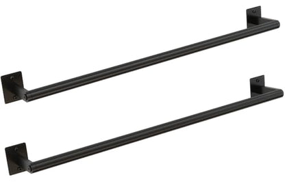 2 Packs 24 Inch Bathroom Towel Bar, Matte Black Towel Racks for Bathroom, JIAPAIDUO Bathroom Towel Rack Wall Mounted, Bath Hand Towel Holder Organizer, Modern Home Decor Towel Rod - size: 24 inch (2 Packs)