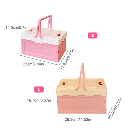 Portable Folding Storage Box for Camping Gear and Home Organization Easy to Carry Household Organization Case