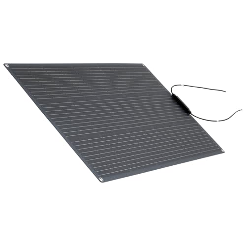 VEVOR Flexible Solar Panel, 100W Semi-Flexible Bendable Monocrystalline Solar Panel, 23% Efficiency Mono Off-Grid Charger with MC4 Output, IP67 Waterproof for Marine RV Car Cabin Curved Surfaces - size: 100W