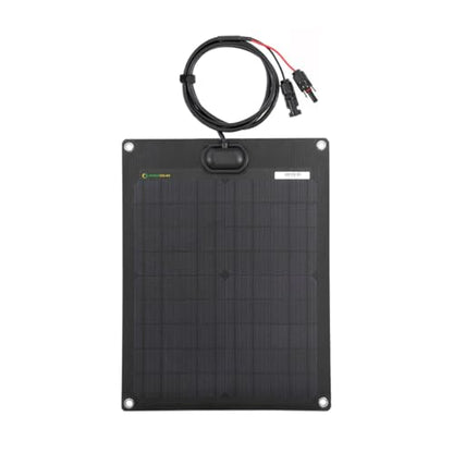 Lensunsolar 20W 12V ETFE Black Flexible Solar Panel, 18.5x13.8in, Ultrathin Ultra Lightweight, PERC Mono High Efficiency Solar Cells, for Campers, RVs, Boats,Camping, Tent - size: 20W/18.5in x 13.8in