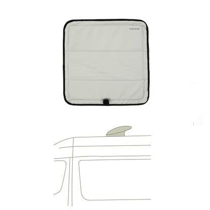 VanEssential Magnetic Insulated Roof Vent Sun Cover for MaxxAir Fan, Fantastic Fan 16.5" x 16.5" (COOL GRAY) - color: Cool Gray