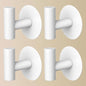 Heavy Duty Towel Hooks, Stainless Steel White Adhesive Hooks for Coat, Bags, Towels, Robes, Hats, Aprons – No Drill Bathroom, Kitchen, Hotel Wall Hooks (4 Pack) - color: White, size: Adhesive "T" Shape- 4 Pack