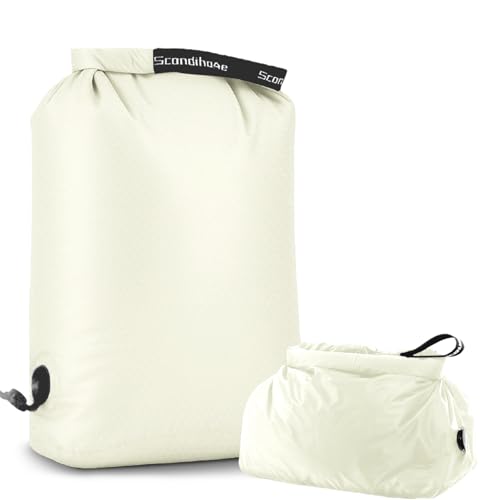 Travel Laundry Bag, Pump Free Vacuum Storage Bag Reusable Compression Dirty Clothes Travel Bag Waterproof Wet Dry Bags Large Capacity Space Saver Bags Camp Clothes Organizer (1 Pcs)(White, M) - color: White, size: Medium