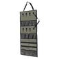 Camping Hanging Organizer, 600D Oxford Fabric Portable Camping Utensil Organizer with Mesh Pockets, Heavy Duty Hooks and Nylon Strapsf for RV, Tent, Garages, Tool Rooms