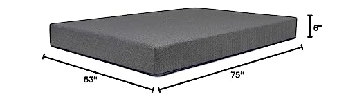DREAMFOAM Bedding Chill 6" Gel Memory Foam Mattress, Full - size: Full 54x75, style: 6" - Firm