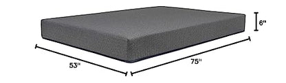 DREAMFOAM Bedding Chill 6" Gel Memory Foam Mattress, Full - size: Full 54x75, style: 6" - Firm