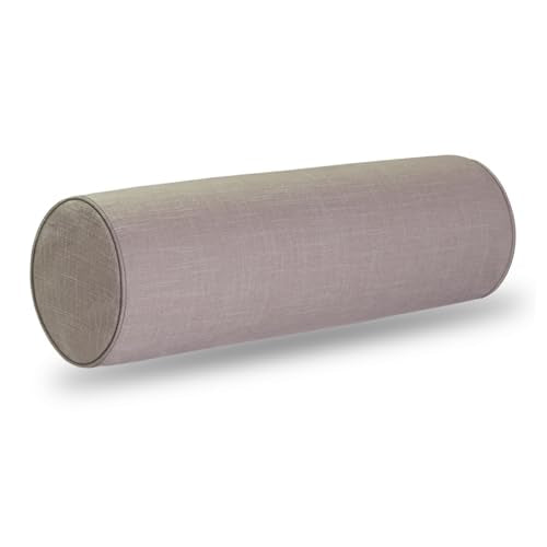 Durable Neck Cervical Pillowcases, Throw Pillow Cover– Perfect for Memory Foam Neck Roll Pillows&Neck Roll Pillow, Easy to Wash & Matches Your Sofa/Bed (Linen, 6x18) - color: Linen, size: 6x18