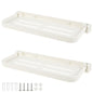 2Pcs RV Aluminum Foldable Shelf, Wall Mounted RV Floating Shelf, Space Saving Compact Fold Down Shelf Shelf, Versatile RV Floating Shelf for Camper Car,Caravans Bathroom, Laundry Room,Easy Install