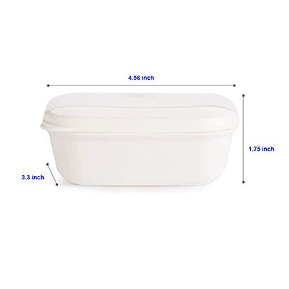 LENITH Travel Soap Dish Soap Case Holder Portable Clear Soap Container Box Bathroom/Gym Shower/Outdoor Camping (Square White) - color: Square White