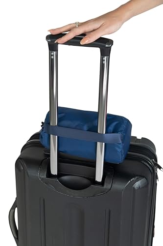 BlueHills Ultra Compact Travel Blanket 2 Pack Large Soft Cozy Portable Blanket Sheet with Carry Case and for Flight Airplane Car Layover Camping Hotel Blue C203-2PK-Navy - color: C201-2pk-navy