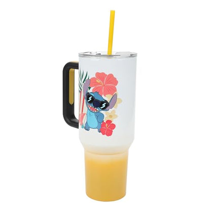 Disney's Stitch Hawaiian 40 Oz. Stainless Steel Tumbler - color: Stitch Holding Guitar