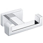 Angle Simple Bathroom Towel Hook, SUS 304 Stainless Steel Hand Towel Double Hook for Wall, Robe Coat Holder, Polished Chrome - color: Polished Chrome, size: 1 Pack