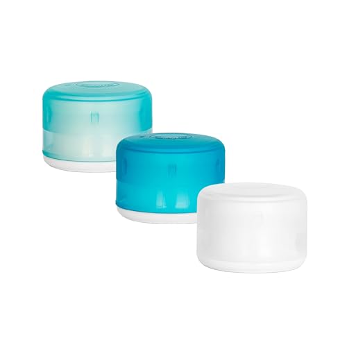 humangear GoTubb – Storage Containers for Snacks, Small Essentials and Travel Gear, Made from Food-Safe Materials, Clear/Aqua/Teal, Small (3-pack) - color: Clear/Aqua/Teal, size: Small (3-pack)