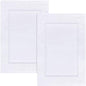 Utopia Towels Cotton Banded Rug, Bath Mats, Not a Bathroom Rug, 21 by 34 Inches, 100% Ring Spun Cotton, Highly Absorbent Shower Bathroom Floor Mat, White, 2 Pack - color: White