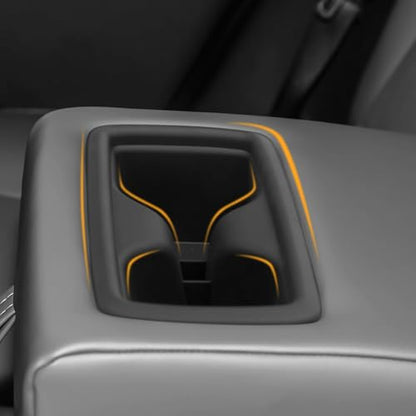 2PCS Cup Holder Compatible with Toyota 2026 RAV4 LE SE XLE XSE Limited Hybrid Accessories Silicone Material Front & Rear Insert Center Console Organizer - color: for Toyota 2026 RAV4 (2PCS)