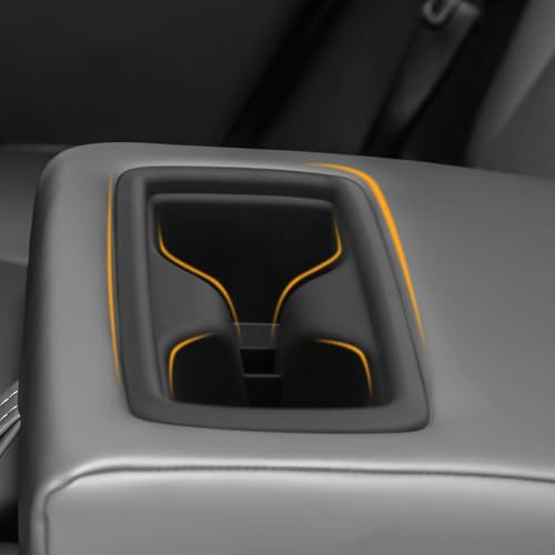 Rear Cup Holder Compatible with Toyota 2026 RAV4 LE SE XLE XSE Limited Hybrid Accessories Silicone Material Insert Center Console Organizer - color: for Toyota 2026 RAV4 (Rear)