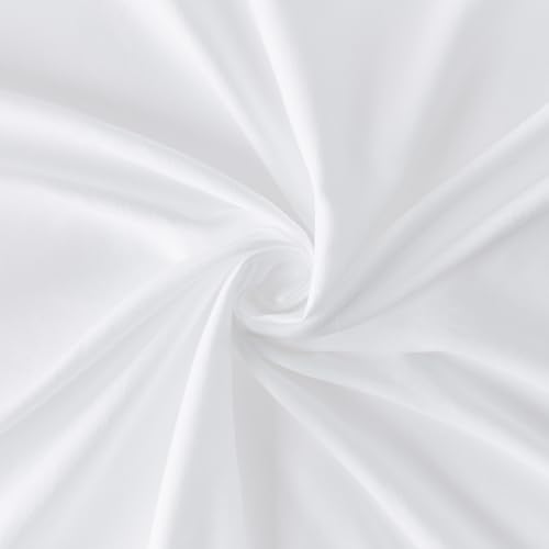 VACVELT Cot Fitted Sheet, 31 x 75 Inch White Cot Sheets, Ultra Soft and Breathable Microfiber Bed Cover Snug Fit for Narrow Twin/RV Bunk/Camper Bunk/Guest Beds/Trifold Mattress - color: White