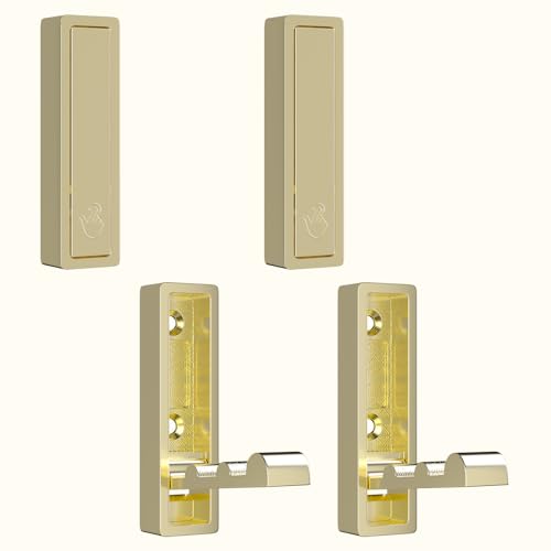 Wall Hooks for Hanging Coat, Heavy Duty Metal Hooks with Folding Storage Foldable Wall Hooks for Entryway Bathroom Kitchen Bags Towels Closet, 4Pcs Gold - color: 4-Gold