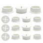 Desk Grommet, 1 in 25 mm Silicone Rubber Grommets, White Desk Hole Cover for Cables, Flexible Wall Cord Pass Through Grommet for Office Table Computer Home Furniture Wire Organizer-15 Pcs - size: 1"(25 mm)-15Pcs, style: White