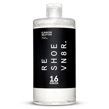 RESHOEVN8R Shoe Cleaning Solution - Sneaker Cleaner & Shoe Care for Canvas, Leather, Mesh, Suede, White, & Nubuck Shoes - style: 16 Oz