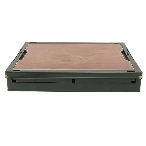 van Storage Collapsible Camping Storage Box - Pulley Design 5 Sides Opening Camping Folding Bins for Car Outdoor - Green (Green) - color: Green