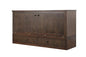 Mega Solutions Murphybedz Tuscany Murphy Cabinet Chest Bed with Charging Station 6 Inch (Tobacco, King) - color: Tobacco, size: King (U.S. Standard)