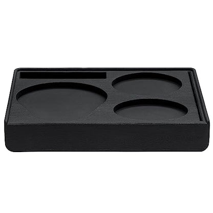 Normcore Espresso Compact Tamping Station - Barista Tamping Mat - Anti Slip Corner Tamping Mat - Compact Coffee Tamper Holder Pad - Espresso Accessories Tool - Food Grade Non-Slip Silicone