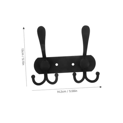 Homoyoyo Wall Mounted Multi-Functional Hooks for Bathroom Kitchen and Home Towel and Coat Hangers Easy to Install for Organizing Keys Purses and More