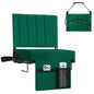 Stadium Seat for Bleachers with Back Support, Portable Bleacher Seat with Wide Comfy Padded Cushion, Metal Hook, Folding Stadium Chair with Shoulder Strap, Carry Handle, Cup Holder, Green - color: Green