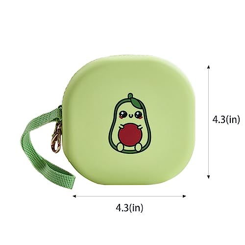 Travel Twin Pet Bowls for Cats or Dogs, Collapsible Silicone Bowls for Food and Water Feeding, Foldable Zip Up Oxford Cloth Carry Case with Carabiner Clip, Portable Hiking Cat Bowl