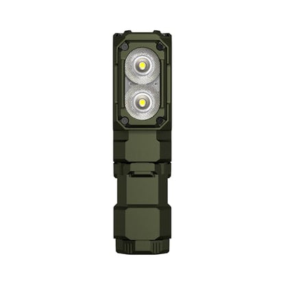 WUBEN Army Green Mini Flashlight Battery Extension Tube(Model: E7), for Outdoor/Indoor Activities Camping, Hiking, Fishing, Walking, etc. - color: Army Green YCT