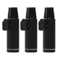 NTIERA Bullet Kit of 3 Pieces, Portable Powder Spice Dispenser Bottle to Carry On Everywhere, Modern Desing with Easier and More Precise Use, 3 Pack (Black), Pepper shaker-2
