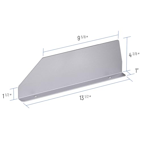 AA Products P-SH-Divider-16Top 4.3" Heightened Version Shelf Divider Shelf Accessories Designed for top Boards of 16" Depth Van Shelving Storage, Set of 3 - Grey - size: 16“D - 4.3" Heightened Version